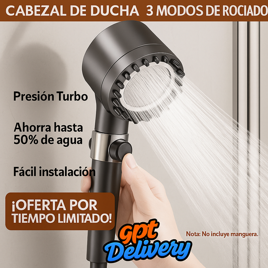 HydroPro. Cabezal De Ducha Cerámico.