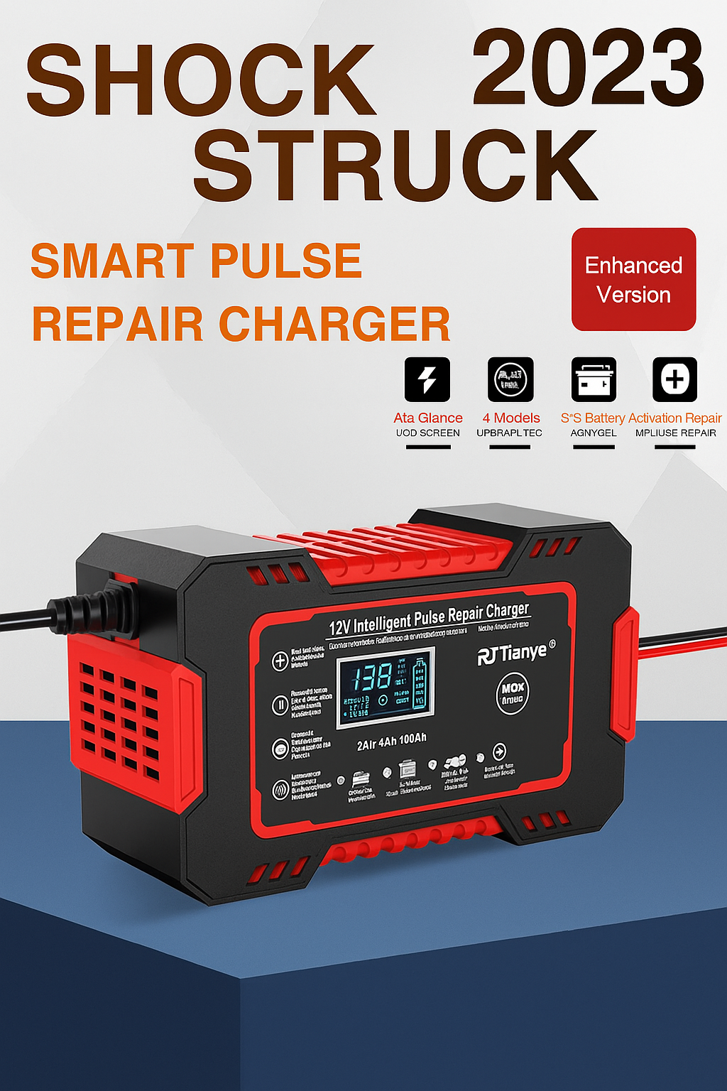 Cargador e Iniciador Inteligente 12V para autos y motos